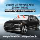EcoNour Windshield Sunshade Compatible for Volvo XC60 2018-2024 2025 2026, Sun Visor for Front Windshield & Window Sun Shade Cover, UV Heat Blocker & Protector, Car Accessories