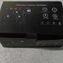 Christmas Spotlight Outdoor, 6500K Cool White LED Landscape Lighting with RGB Purple 4 Multicolor Lenses for Party, IP67 Waterproof,120V Plug-in for Yard Garden Tree Holiday Decor(4 Pack, Black)