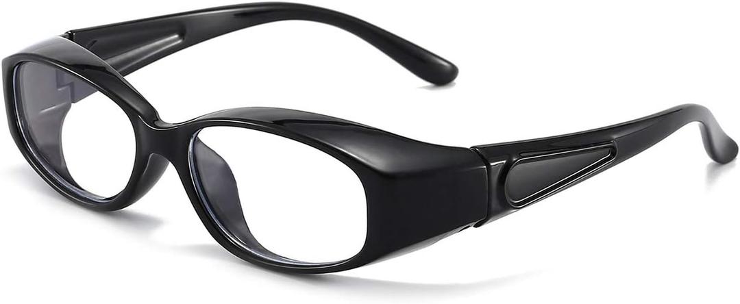 Dollger Safety Glasses Anti Fog Blue Light Blocking Glasses UV400 Protection Eyeglasses Anti Pollen Saftey Goggles (Black)