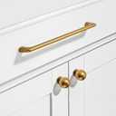 LIMUR 30 Pack 1 Inch Antique Brass Cabinet Knobs - Solid Zinc Alloy Kitchen Cabinet Hardware for Cupboard Drawer Knobs Wardrobe & Dresser Knob