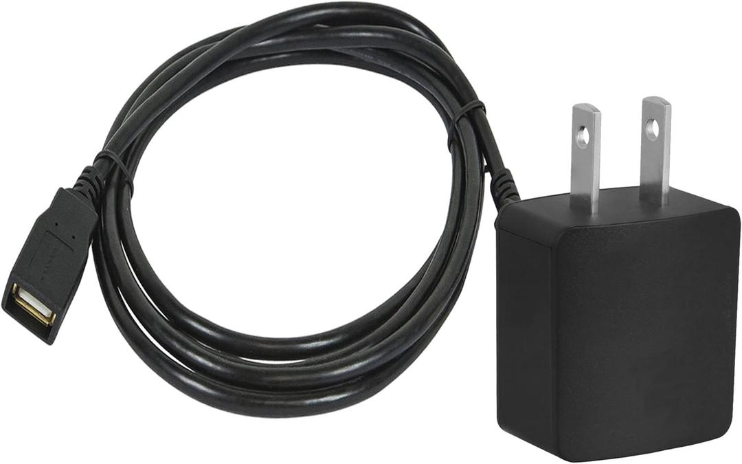AC Adapter/Wall Charger + USB Connection Support Cable for Sony HDR-CX405 Handycam Camcorder.