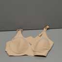 OEAK Womens Deep V Bras Wireless Comfortable Bra Supportive No Underwire Bras Tshirt Push Up Bralettes Plunge Seamless Bra (Medium, Jacquard Nude)