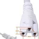 T5 T8 LED Tube Power Extension Cable with On/Off Switch,LED T5/T8 Light Tube Integrated LED Light Fixture Extension Cable Wire (6FT/1.8M) (6)