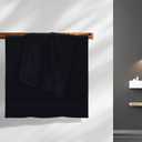 Elvana Home Cotton 2 Pack Oversized Bath Towel Set 28x55 inches, Large Bath Towels, Ultra Absorbant Compact Quickdry & Lightweight Towel, Ideal for Gym Travel Camp Pool - Black