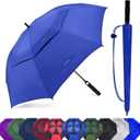 Golf Umbrella Large 54/62/68/72 Inch, Extra Large Oversize Double Canopy Vented Windproof Waterproof Umbrella, Automatic Open Golf Umbrella for Men and Women and Family.