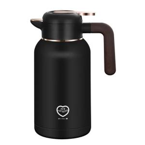 Thermal Coffee Carafe 70 oz - 12 Hour Hot Stainless Steel Carafes for Hot Liquids-Insulated Coffee Carafes For Keeping Hot/Cold Coffee, Tea, Water,Milk, Creamer Dispenser for Coffee Bar(Black)