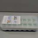 Ice Cube Trays 4 Pack, Airabc Silicone with Removable Lid, Easy-Release Flexible 14-cube Trays, LFGB Certified and BPA Free, Stackable Covers for Cocktail, Freezer