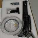 10X Magnifying Glass with Light and Clamp, Magnifier with Light Hands Free3 Color Modes Stepless Dimmable, 72 LEDs Real Glass Lens Magnifying Lamp for Close Work, Repair, Reading, Craft (Black)