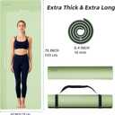 ILILI Yoga Mat 10mm Extra Thick and 193cm Extra Long, 76x280.4 Inch, Double Color Non-Slip TPE Material, Easy Carrying with Strap, Ideal for Yoga, Pilates, Floor Exercise, Home and Outdoor Use, Eco Friendly