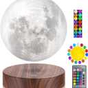 VGAzer Levitating Moon Lamp, Floating and Spinning 3D Moon Light 16 Colors Model ,Gifts for Women,Thanksgiving Christmas Gifts for Kids,Friends