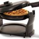 BELLA (13591) Classic Rotating Non-Stick Belgian Waffle Maker with Removable Drip Tray & Folding Handle, Pro Black, 4.67 lb.