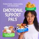 Emotional Support Highland Cows by Relatable, Cuddly Plush Toys and Stuffed Animals, Includes 5 Plushies with Basket, Cozy Holiday Stocking Stuffer and Gift for Kids