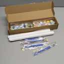 4Pcs Tropical Beach Digital Paint by Numbers Kits, 12x16inch Palm Tree & Sea Turtle DIY Oil Painting Sets for Adults & Kids, Relaxing Art Craft for Home Decor Gifts (Coastal)