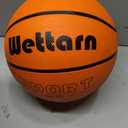 Wettarn Rubber Training Basketball with Pump Street Ball Made for Teens Adults Indoor and Outdoor Game Gym Training Competition Basketball Games, Size 7, 8 pcs