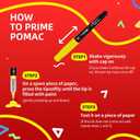 POMAC Liquid Acrylic Paint Markers 24 Colors, Waterproof Paint Marker Pens Brush Tip No-Bleed for Fabric, Canvas, Rock, Glass, Wood, DIY Crafts, Art Supplies