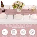 10 Pack Dusty Pink Cheesecloth Table Runner 10FT Boho Gauze Fabric Table Runner Vintage Rustic Sheer Runners for Wedding Party Bridal Baby Shower Long Table Decorations