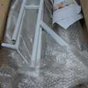 7FT Heart Arch Stand Double Heart Shaped Balloon Stand Wedding Arch for Proposal Ceremony Valentine's Day Birthday Party Baby Shower Decoration (White)