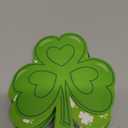 WorldBazaar St. Patrick's Day Shamrock Cutouts 45 Pcs Green Clover Cutouts 4" Irish Lucky Bulletin Board Decorations St Patrick Day Arts Crafts