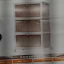 CTSNSLH 4 Tier Plastic Storage Bins and Boxes Organizer - Stackable with Lids for Bedroom, Living Room, Office - Foldable Containers (White)