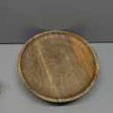 Bloomingville Round Natural Mango Wood Footed Cake Stand Bowl, Pack of 1