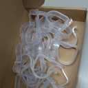 Chunful 24 Packs Clear Church Pew Clips for Weddings Heavy Duty Plastic Pew Hooks Decorations Church Bench Bow Holders for Aisle Chairs Railing Bow Garland Decor