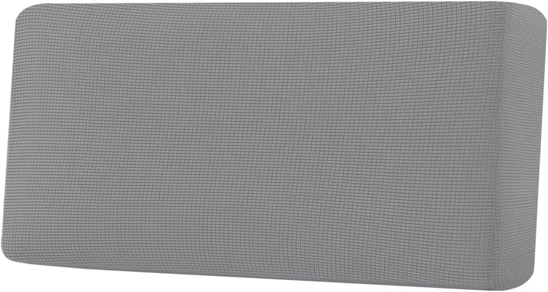 H.VERSAILTEX Super Stretch Individual Seat Cushion Covers Sofa Covers Couch Cushion Covers Slipcover Sets Thick Jacquard Textured Twill Fabric (1 Piece Sofa Cushion Cover, Dove)
