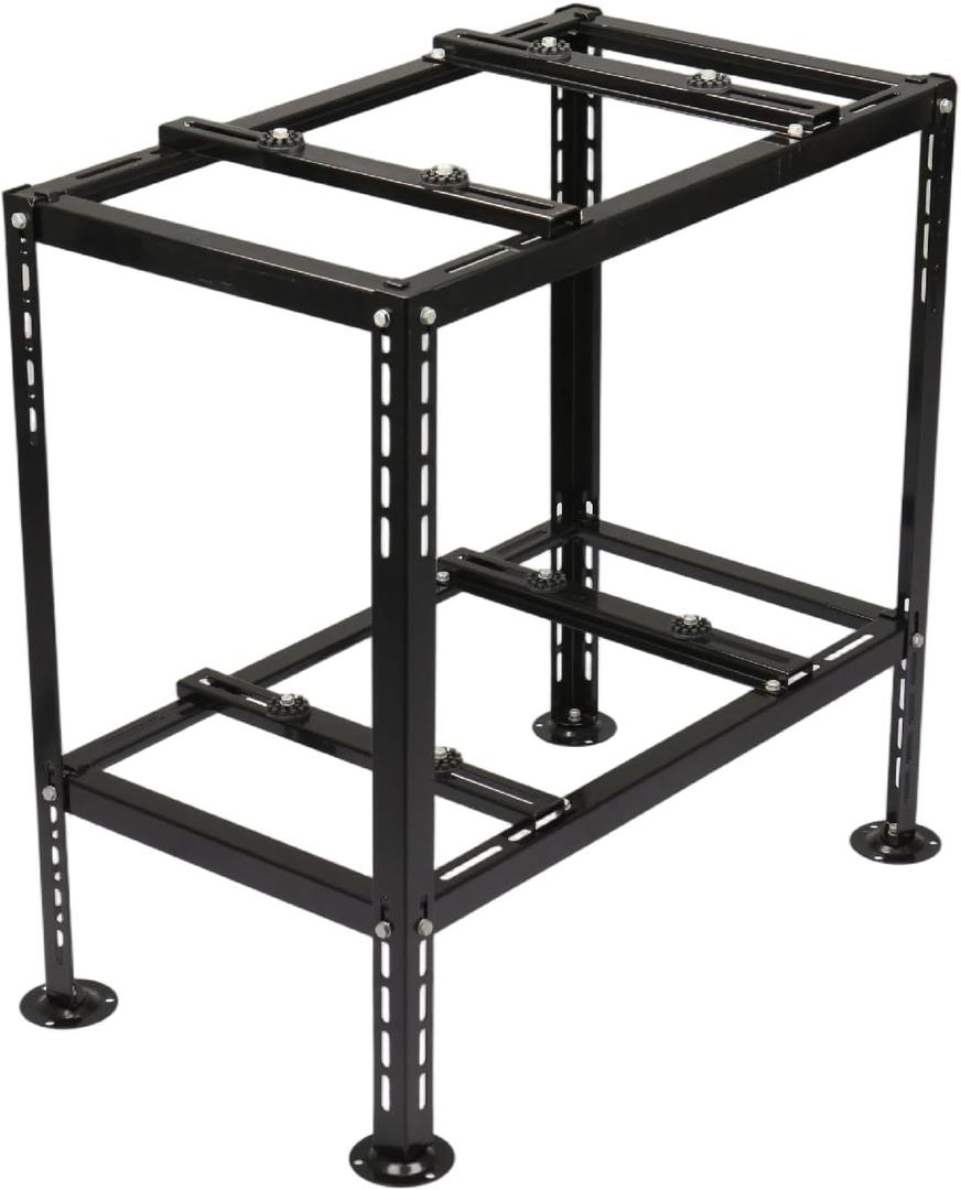 WeCooper Mini Split Ground Stand for9000-18000BTU,Double Level Stand,Black