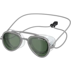 Speedo Unisex-Adult Swim Goggles Sunny G (Mariner Siliver/Emerald/Silver)