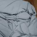 ROSGONIA Dusty Blue Comforter Set Queen, 3pcs(1 Boho Blue Comforter & 2 Pillowcases) All Season Soft Bedding Lightweight Bedspread Blanket Quilt