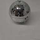 Suwimut 2 Pack Disco Light Mirror Ball, 8 Inches Cool and Fun Large Silver Hanging Disco Ball with Hanging Ring for Retro Party, Home Bands Decorations, New Years Celebration