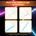 Glow Fever Glow in The Dark Sticks - 100 ct 6" Glow Sticks Bulk Party Pack with End Caps & Lanyards - Glow Party Favors for Concert, Festival, & Wedding Neon Light Sticks by Party Dragon, Multi