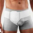 Hernia Belts for Men & Women, Inguinal Hernia Belt for Men Fits Left or Right Hernia, Hernia Support for Men, White
