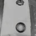 NICETOWN White Sheer Linen Curtains for Living Room 84 inch Length 2 Panels Set, Grommet Semi Sheer Privacy with Light Filtering Flax Window Treatments for Bedroom, W52 x L84