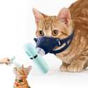 Cat Nebulizer, Pet Low Noise Nebulizer, Portable Handheld Nebulizer of Mist with Mask, Cat Inhaler for Travel or Home Daily Use for Breathing Problems, Used at Home, Outdoor Use (M)