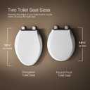 KOHLER 20110-0 Brevia, Slow Close Toilet Seat, Elongated Toilet Seat, Grip-Tight Bumpers Quick-Attach Hardware, White