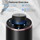 Waterless Essential Oil Diffuser Aromatherapy Scent Diffusers for Home Large Room, Bedroom, Car, Office, Desk, Battery Operated Mini Portable Air Freshener, 3 Countdown Timers & 3 Mist Levels