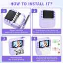 Instant Print Camera for Kids, Christmas Birthday Gifts for Girls Boys, 1080P Instant Digital Print Cameras for Toddler,Portable Toy for 4 5 6 7 8 9 10 Year Old Girl with 32GB SD Card，Purple