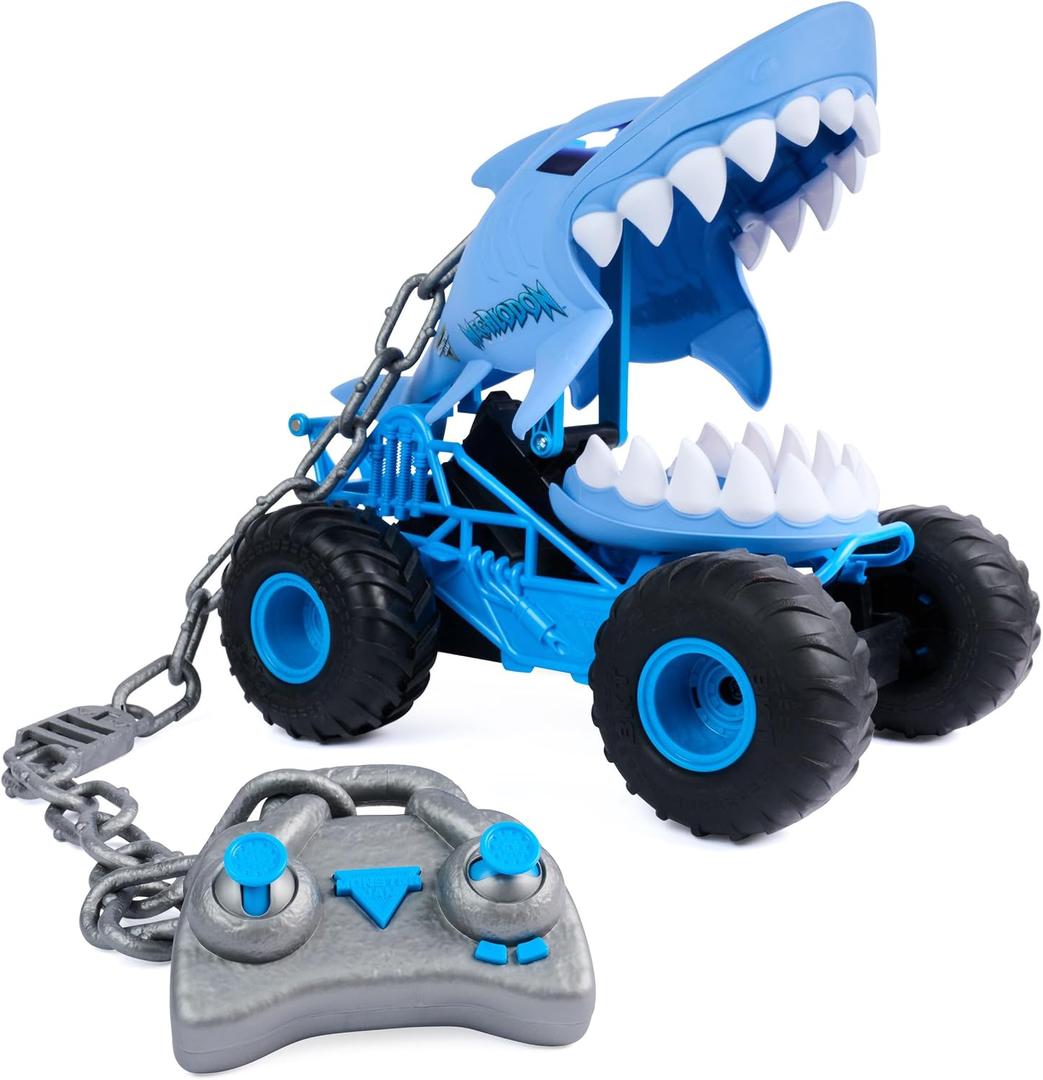 Monster Jam Chomping Megalodon RC Toy Monster Truck, 1:15 Scale, One Size