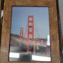 iRahmen 5x7 Picture Frame Set of 4, High Definition Real Glass Rustic Brown Frame, 5 x 7 Wood Photo Frames for Tabletop Display and Wall Mounting