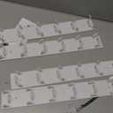 Hat Organizer for Baseball Caps 4 Pack, Hat Rack for Wall Hold up to 24 Hats with Strong Adhesive, Multilayer Organizers and Storage Hat Holder Hanger Display for Door Closet and Bedroom (White)