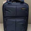 Hanke Softside Underseat Carry On Luggage with Wheels,Travel Luggage Rolling Bag Small Suitcase, Blue, Underseater 16-Inch