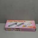 Dessert Decorating Syringe Set Icing Piping Kit Frosting Piping Kit Stainless Steels Cake Decorating Kit with 10 food grade stainless steel piping tips & 50 Disposable Piping Bags Yellow