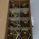 Mini Lantern with Flickering LED Candles Set of 20, Hewory Gold Vintage Decorative Hanging Candle Lanterns for Halloween, Christmas, Wedding Decorations, Party, Table Centerpiece, Battery Included