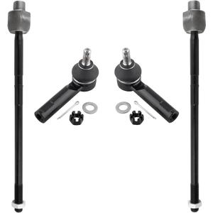 BOXI (Set of 4) 2x Front Inner Tie Rod Ends + 2x Front Outer Tie Rod Ends Suspension Kit Fit for Honda CR-V 2007 2008 2009 2010 2011 (Japan Built Models (1st Vin Digit J)) | Replace ES800510 EV800689