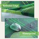 St. Patrick's Day Waterproof Tablecloth  Rectangular Table Cloth Shamrock Print, Stain Resistant, Perfect Table Cover for Dining & Kitchen Decor, W60 x L120 (Green)