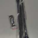 lack Curtain Rods for Window 45, 5/8 inch Small Decorative Curtain Rod Set with Brackets