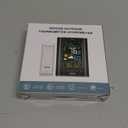 Weather Station Wireless Indoor Outdoor Thermometer Inside Outside Temperature Humidity Monitorwith 330ft Range Sensor and Adjustable Backlight (Black)