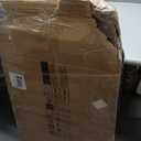 SAYGOER Mid Century Modern Coffee Table for Living Room Rustic Oval Coffee Table Small Retro Accent Sofa Center Table for Living Room,22.2" D x 42.5" W x 17.1" H, Walnut Oak