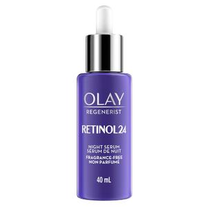 Olay Retinol 24 MAX Night Smoothing Serum, Fragrance  Free, 1.3 Oz