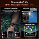 Smart Watch for Men Fitness Tracker: Military Waterproof Make Answer Call Digital Mens Watches Running Step Pedometer Smartwatch Android Phone iPhone Samsung Compatible Sleep SpO2 Heart Rate Monitor, 
Connectivity Technology	Bluetooth